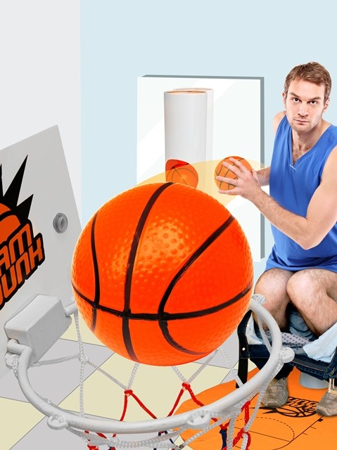 Beskæftiget blok boliger Slam Dunk | Toilet Basketball Set | Smyla.uk