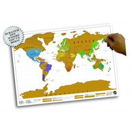 Scratch Map Poster | World | 3