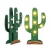 Holz-Leuchte- Kaktus mit 10 LED